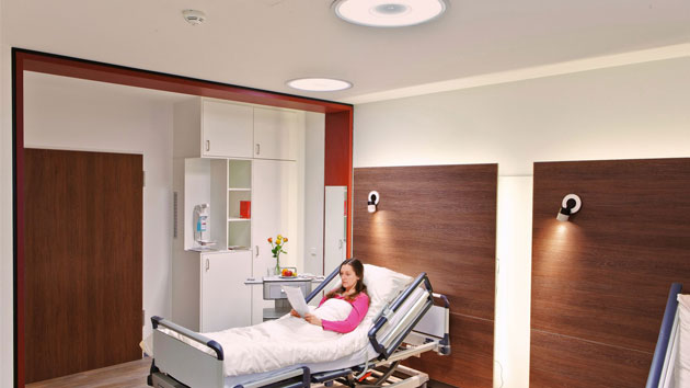 iluminación para habitaciones de hospitales