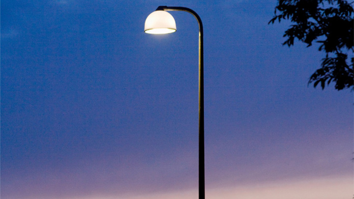 iluminación mediante LED para exteriores de Philips en las calles de Holbaek (Dinamarca)