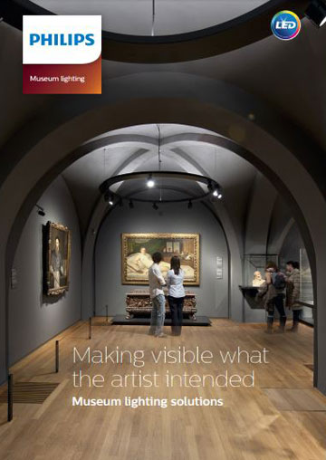 Folleto sobre iluminación de museos