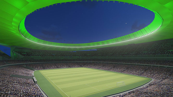 Iluminación nuevo estadio Atlético de Madrid